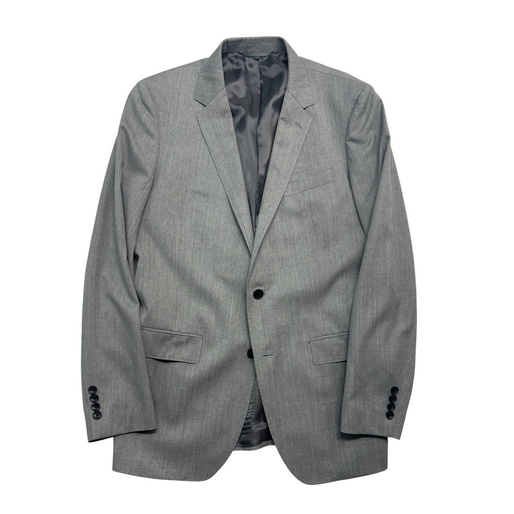 Bonobos 42L Gray Soft Shoulder‎ Wool Blazer Jacket Sport Coat Italian Fabric